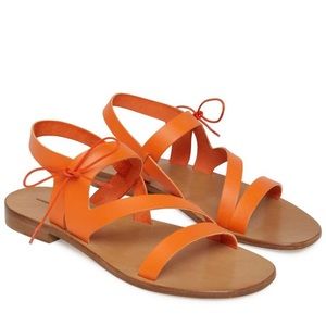 Mansur Gavriel Tie Sandals - Orange - Size 38 (EU) / Size 8 (US)